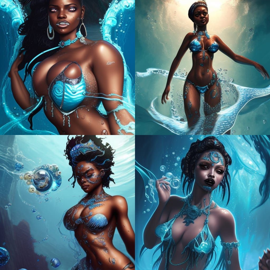 Underwater + Zombie + Ebony + Princess