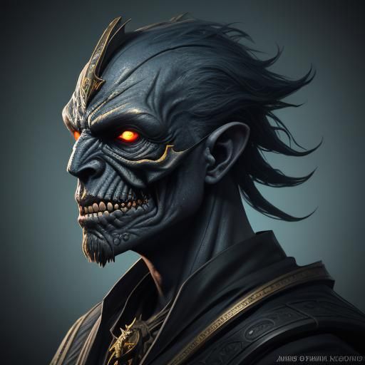 Surreal Creature Mask in Dynamic Cinematic Lighting