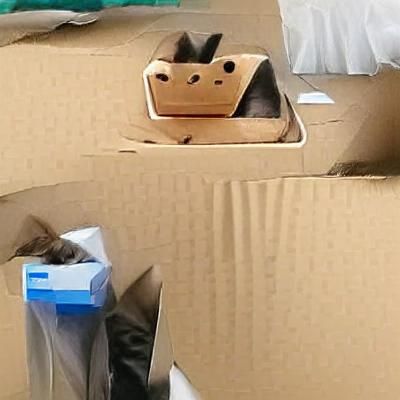 Whimsical Feline Finds Joy in a Cozy Box
