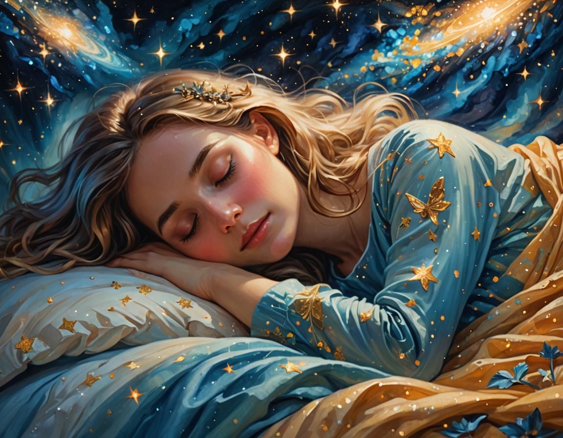 Whimsical Fantasy Dreamscape in Vibrant Oil Painting Style