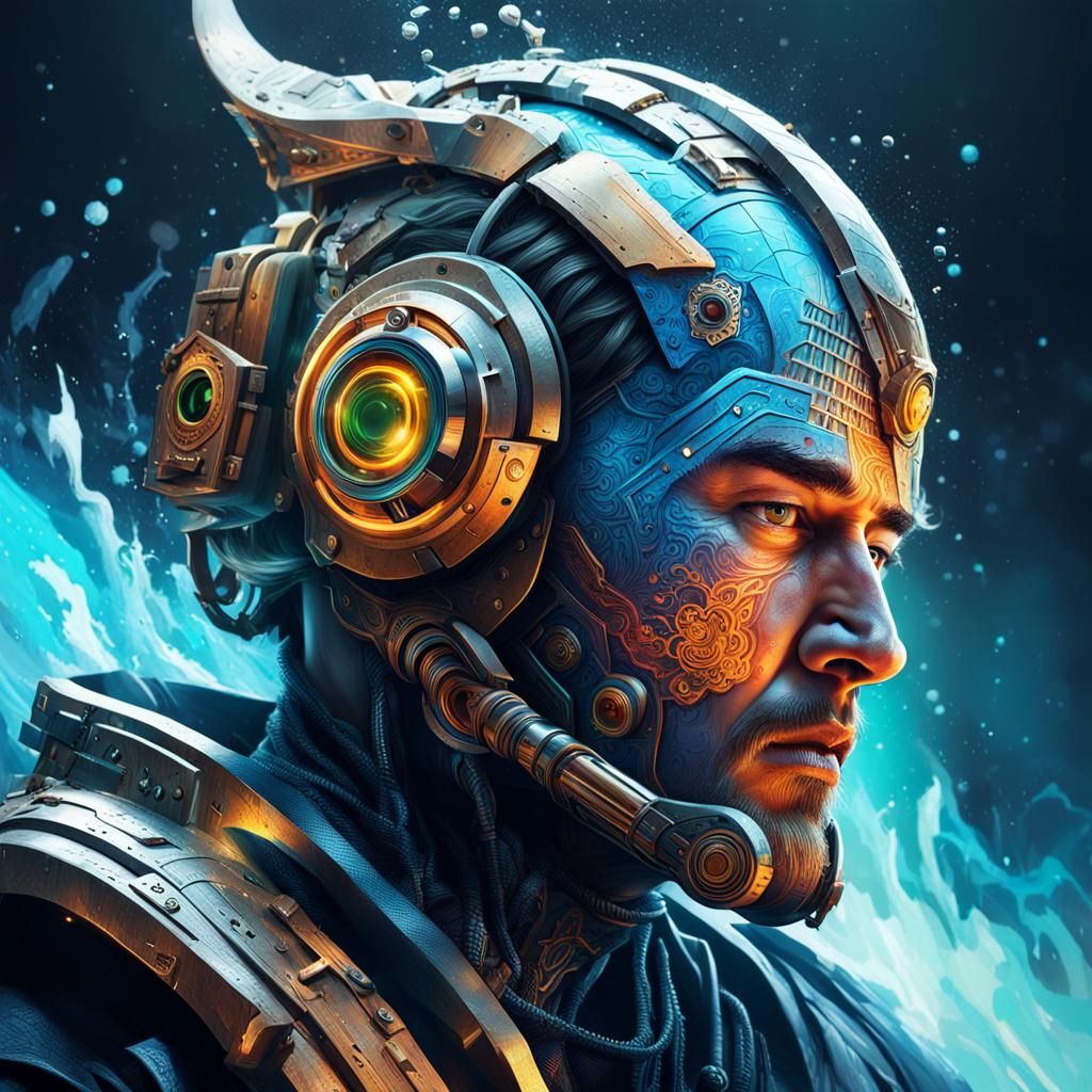 Hyperrealistic Techno Mages Concept Art