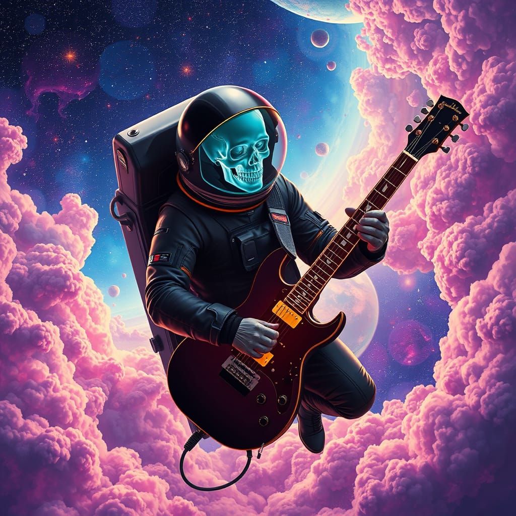 Astronaut Shreds Heavy Metal in Space