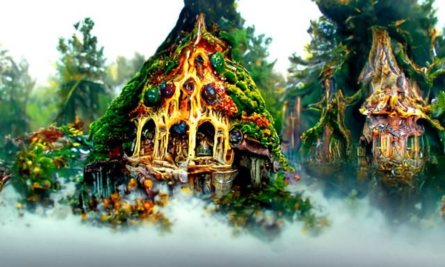 Mystical Forest Whimsy in Hyperdetailed Fantasy Realism