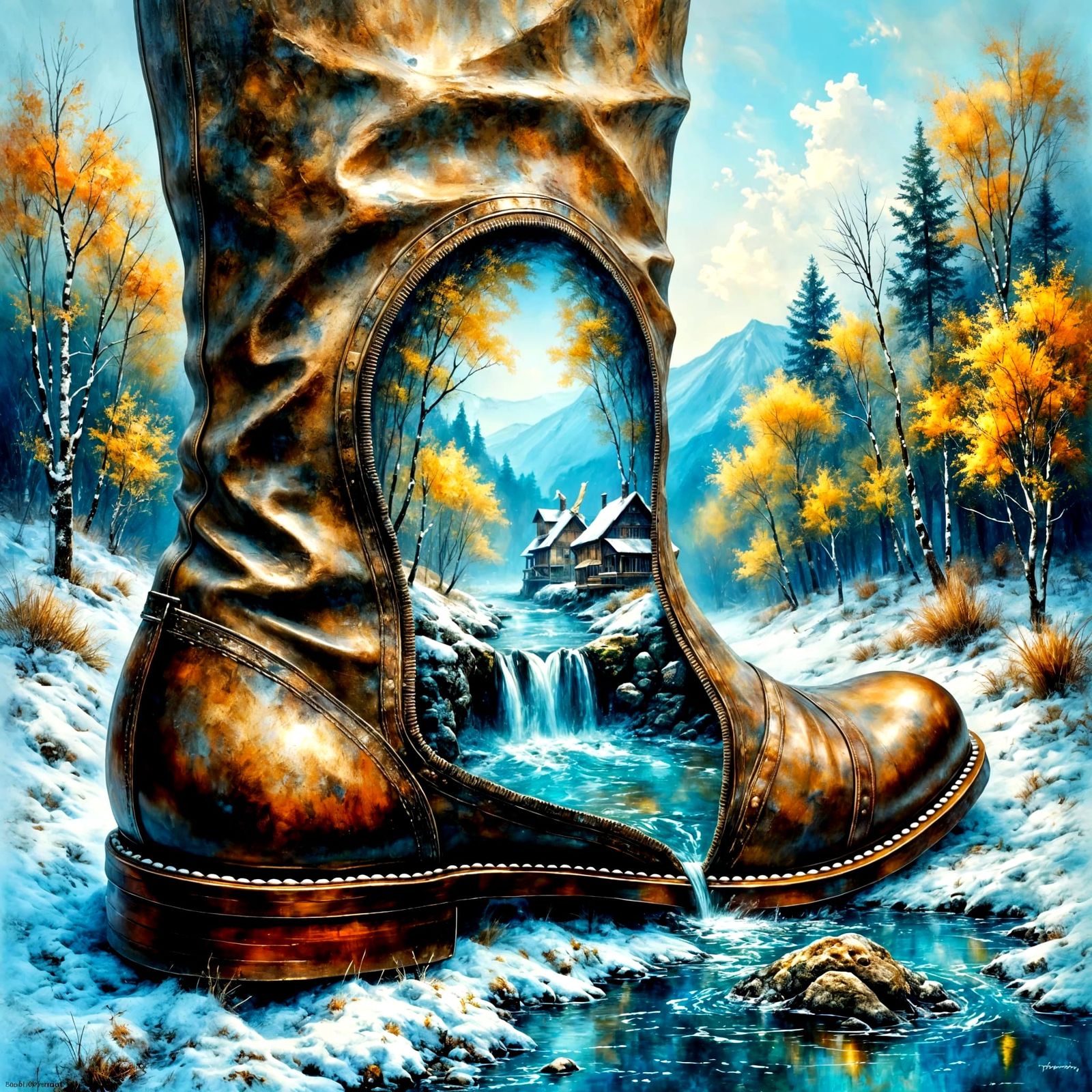 Surreal Spring Epic: Golden Hour Fantasy Landscape Revealed ...