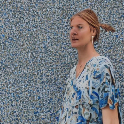 Elegant Female Portrait in Oil Painting Style