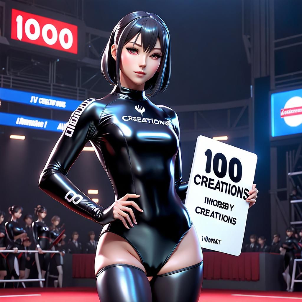 Elegant Anime Girl in Stunning 3D Leotard