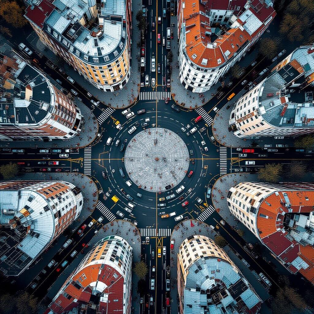 AI Generated Bird's-Eye View Image