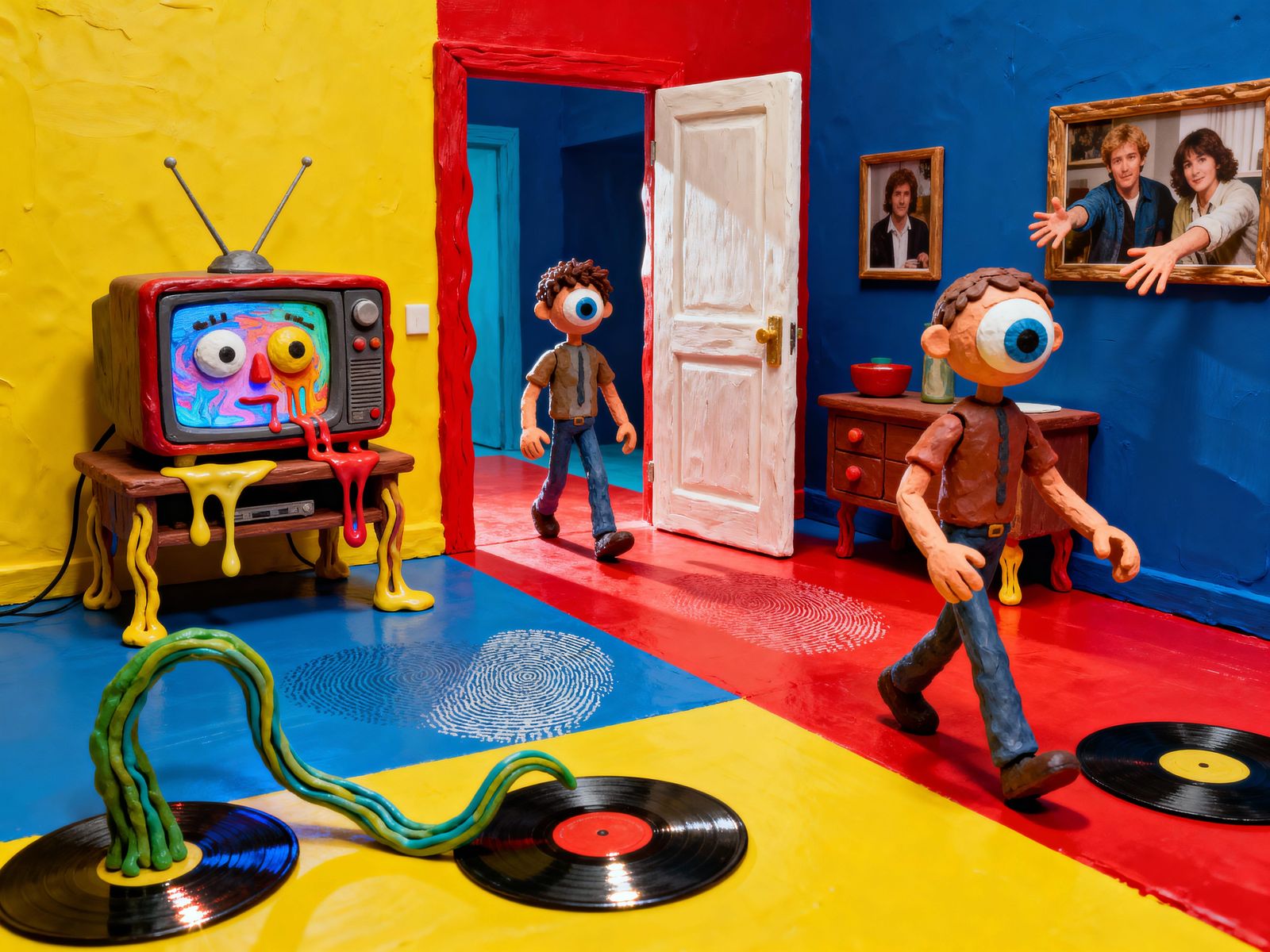 Pop Art Claymation House with Bending Reality