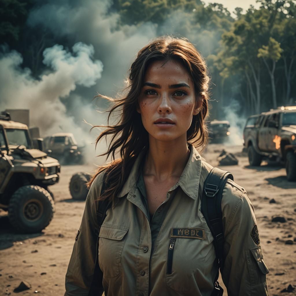 Sultry Film Star in Cinematic Masterpiece