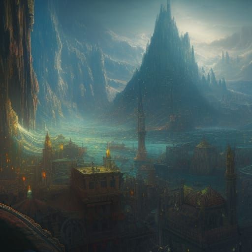 Ethereal Seven Up Fantasy Art in Unreal Engine 5