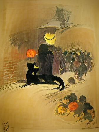 Ethereal Masquerade in a Whimsical Halloween Scene