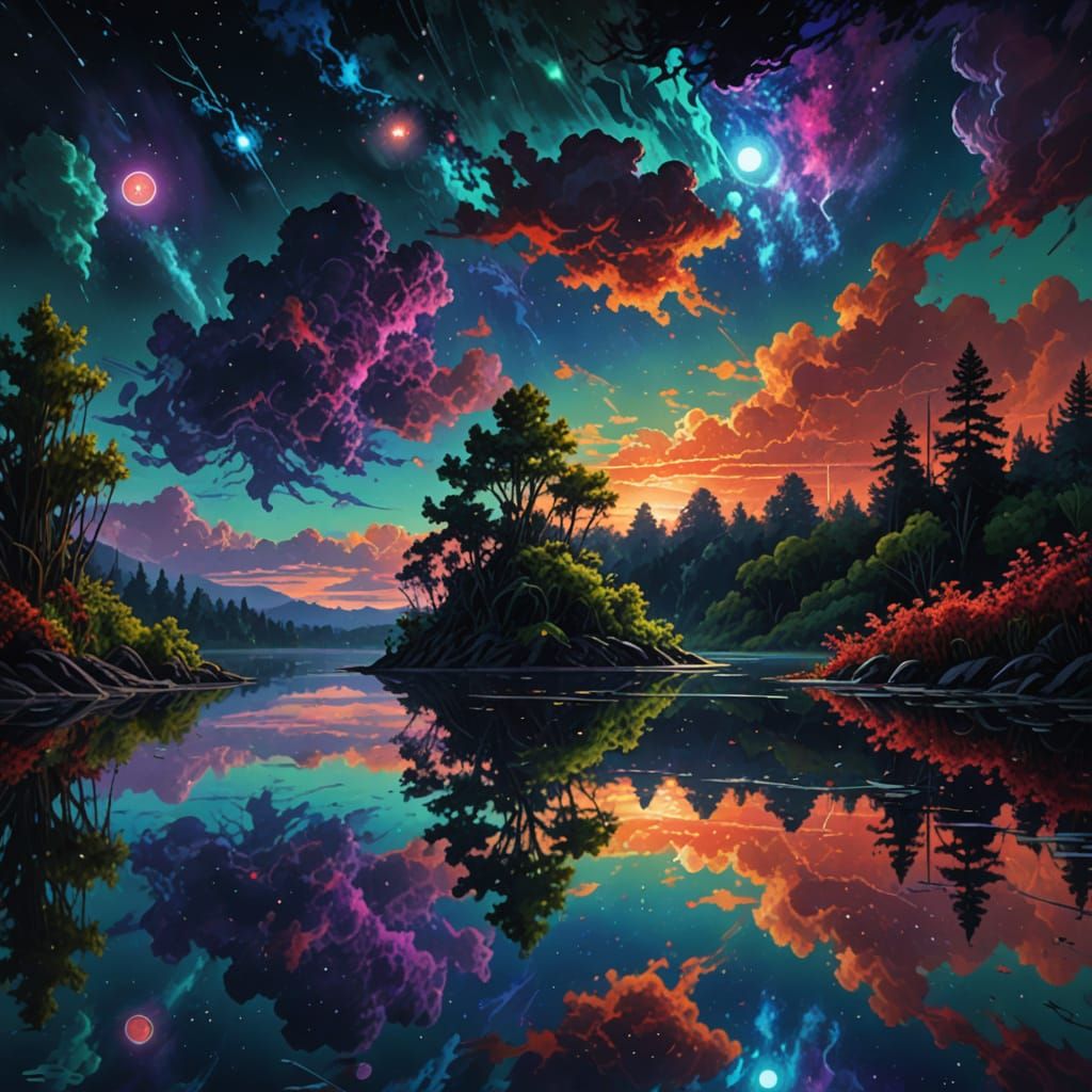 Galactic Night Vision Unfolds in Splendid Colors