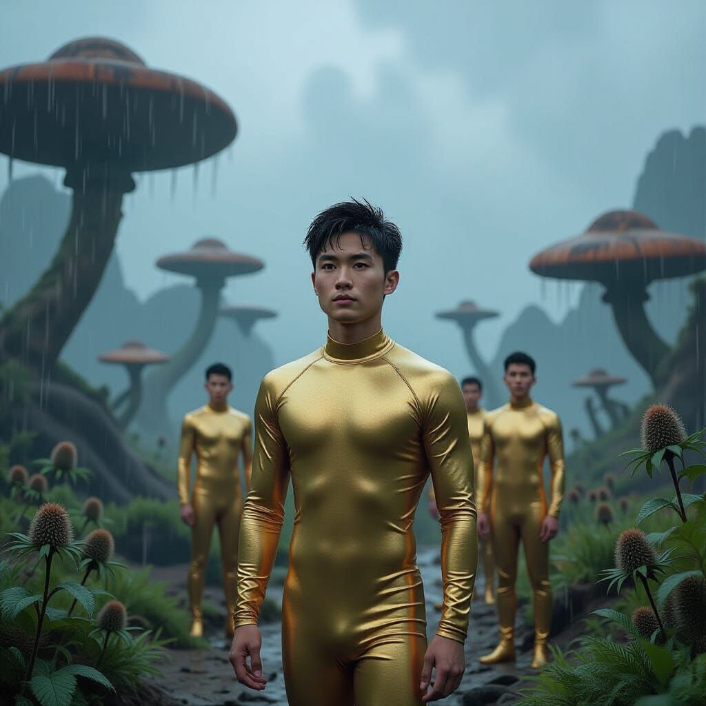 Rainy Exploration on an Alien Planet