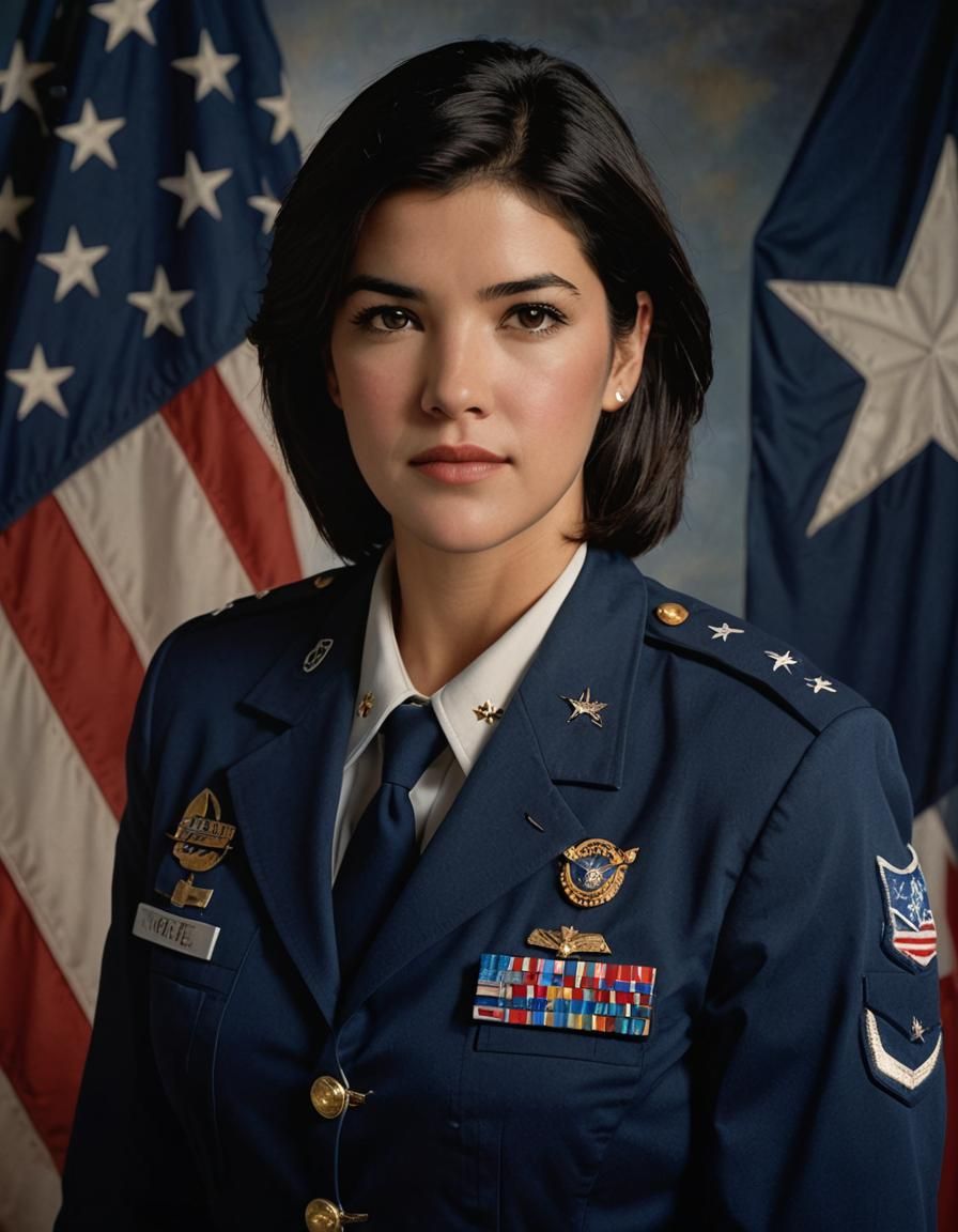 Classical Hollywood Portrait of Phoebe Cates in US Air Force...