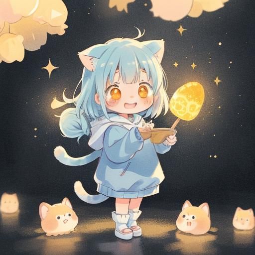 Whimsical Mha Oc in Pastel City