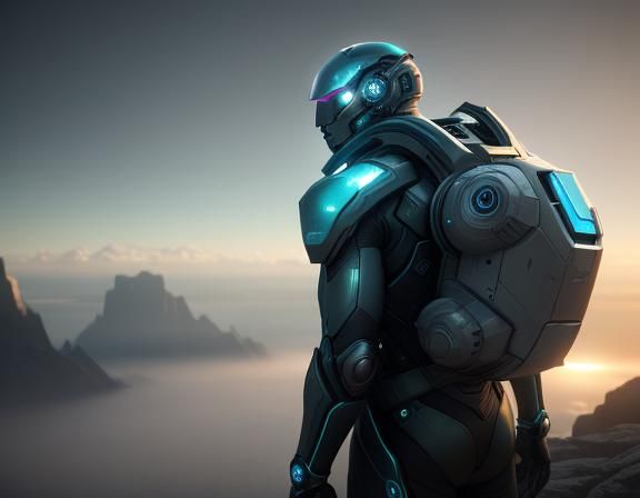 Otherworldly Fantasy Landscape in Epic Sci-Fi Style