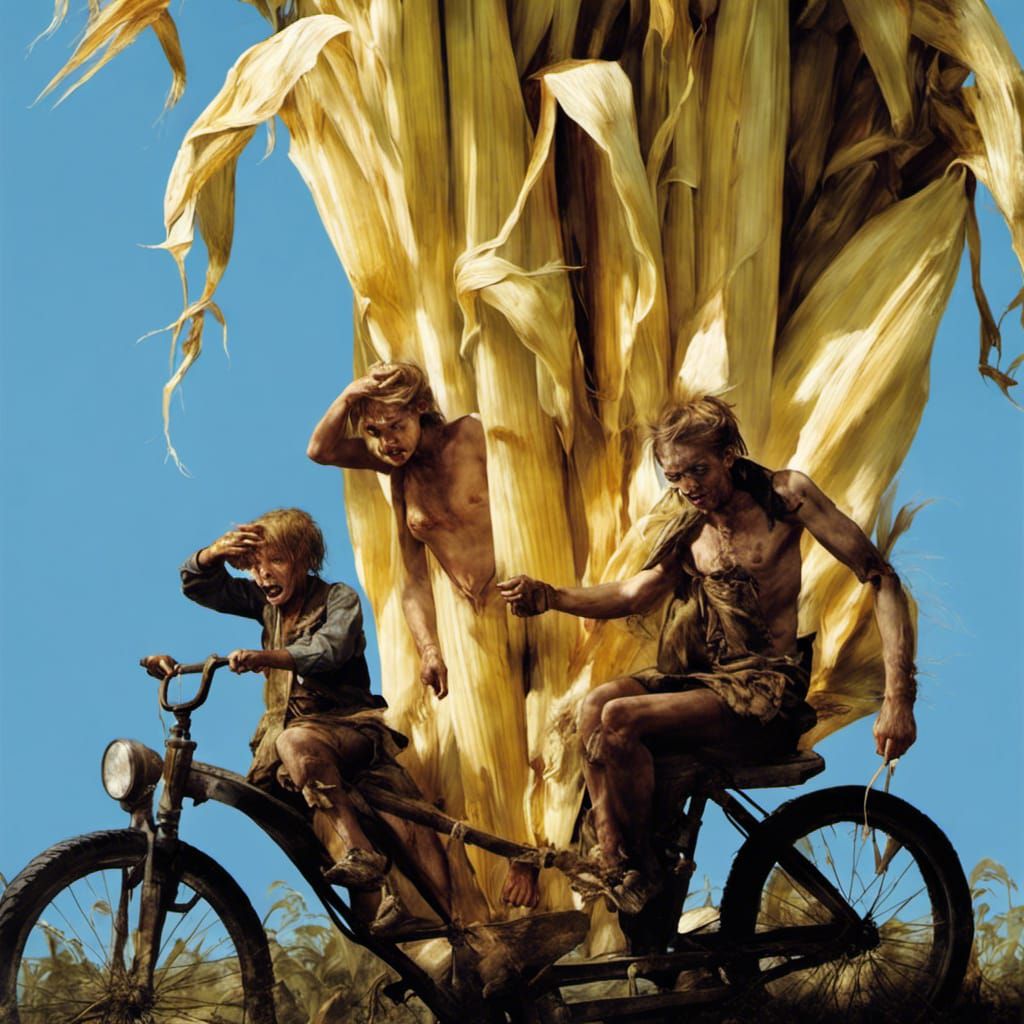 Haunting Post-Apocalyptic Corn People in Hyperrealistic Atla...