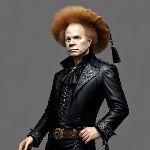 Art Garfunkel in Dark Gothic Cowboy Chic