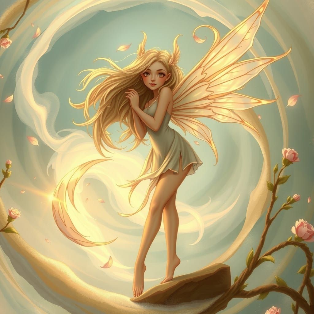 Enchanted Sylph in Dreamlike Realm