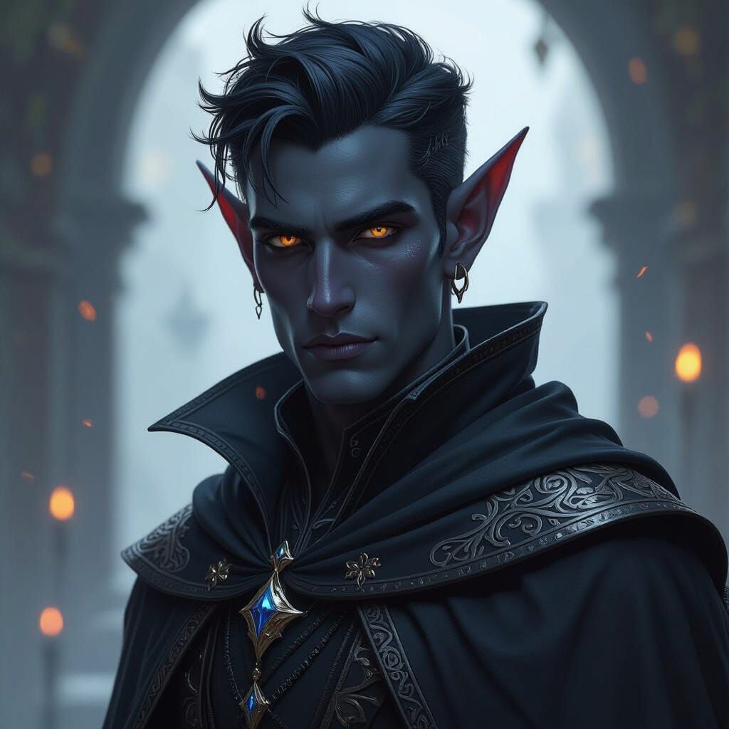 Drow Sorcerer Outcast, Friendly Nature, Concept Art