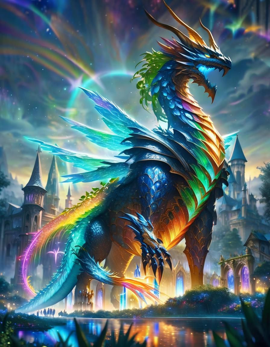 Wizard Knight Casts Cosmic Spell in Medieval City of Wonder