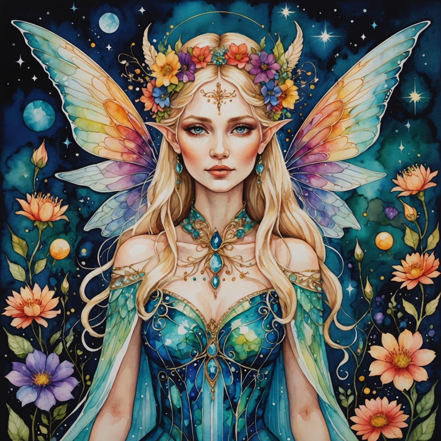 Enchanting Fairy Queen in a Magical Realm