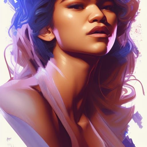 Zendaya and Tom Holland in Stunning 8K Concept Art Portrait
