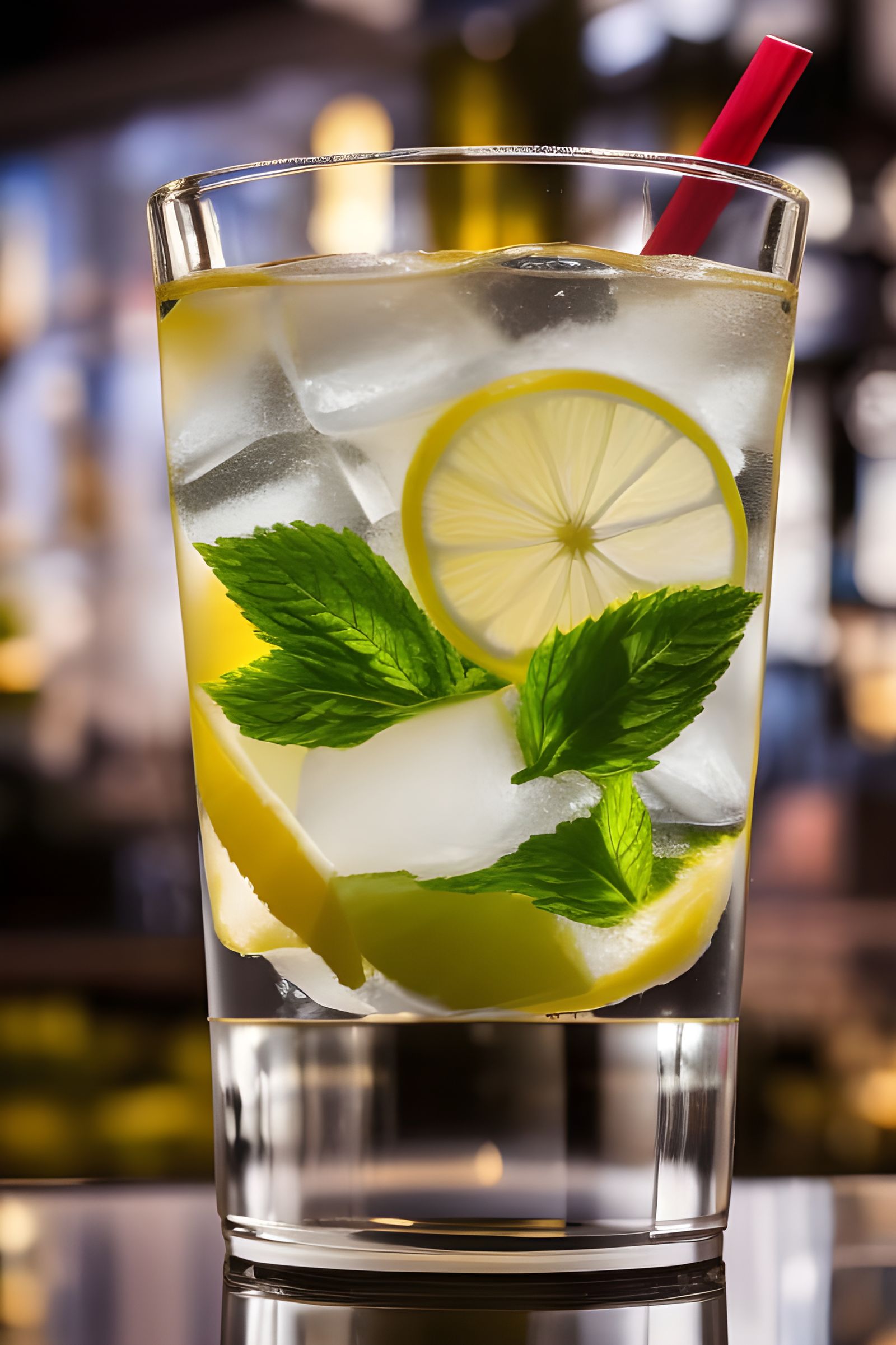 Ice cold tonic water