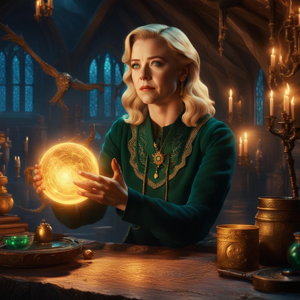 Sabrina Spellman in Mystical Attic, Fantasy Concept Art