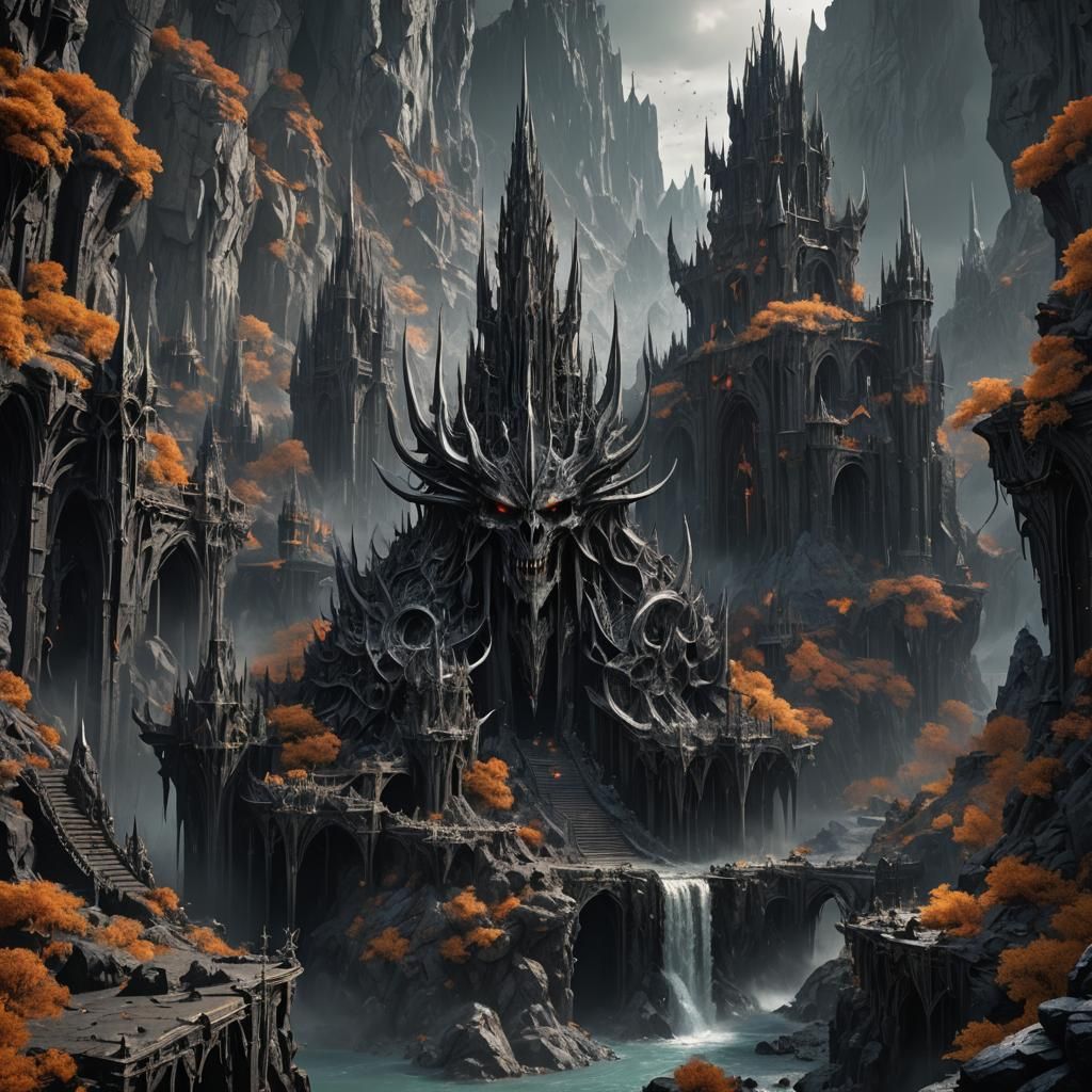 Epic Fantasy Realm in Deep, Vibrant Colors