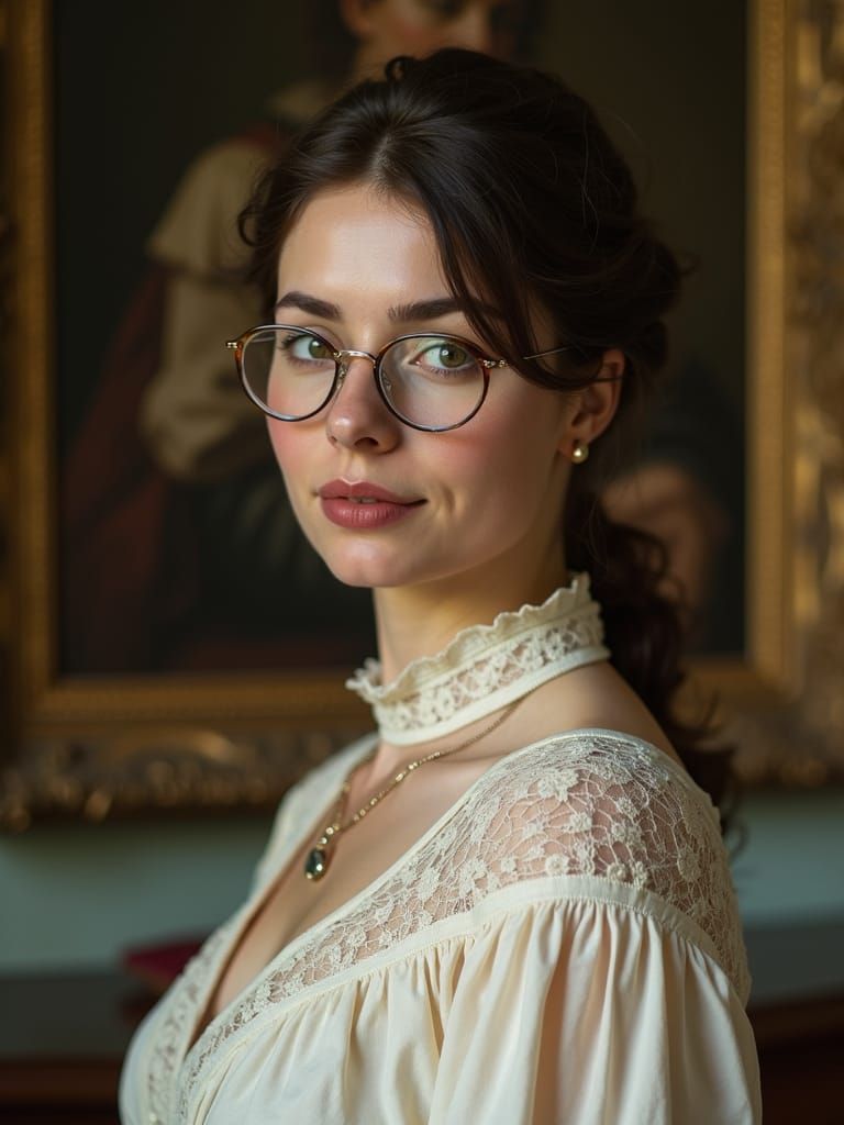 Elegant Upper Class Woman from 1910s France
