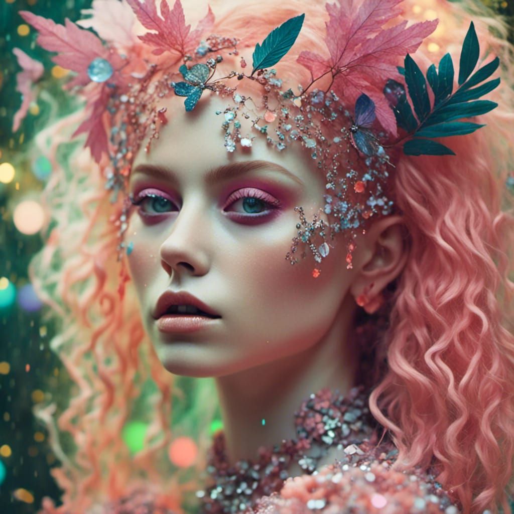 Vibrant Jungle Landscape in Gritty Film Grain Style