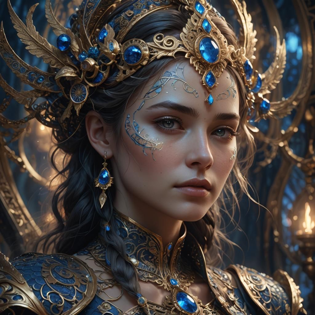 Enchanting Siren in a Dreamlike Realm