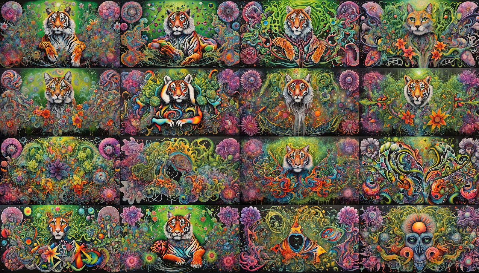 Vibrant Graffiti Art Merging Human Form with Floral Elements...