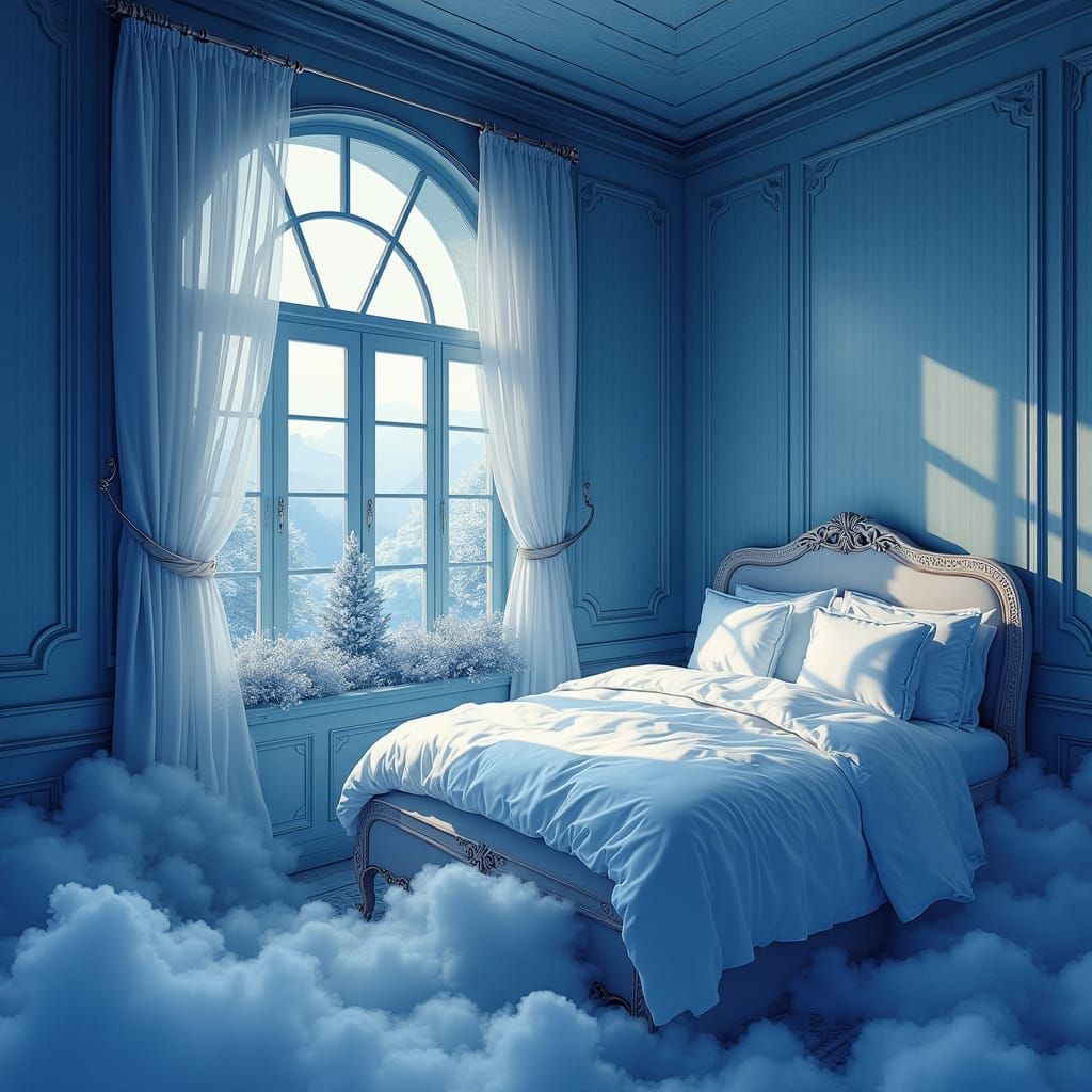 Ethereal Woodland Retreat in the Clouds