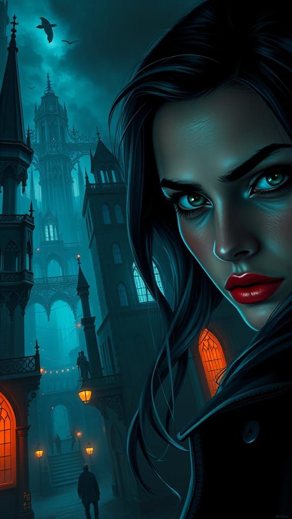 Gritty Film Noir Portraits of Chandler and Monica