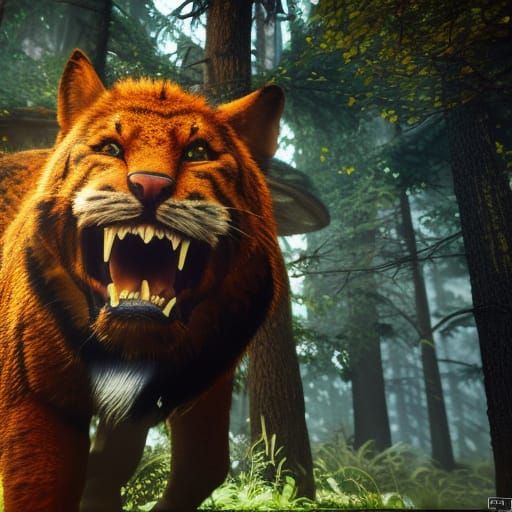 Immersive 3D Video Game Animal in Epic Cinematic Style