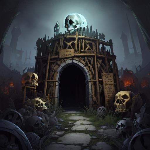 Ancient Relics in a Mysterious Skeleton Dungeon