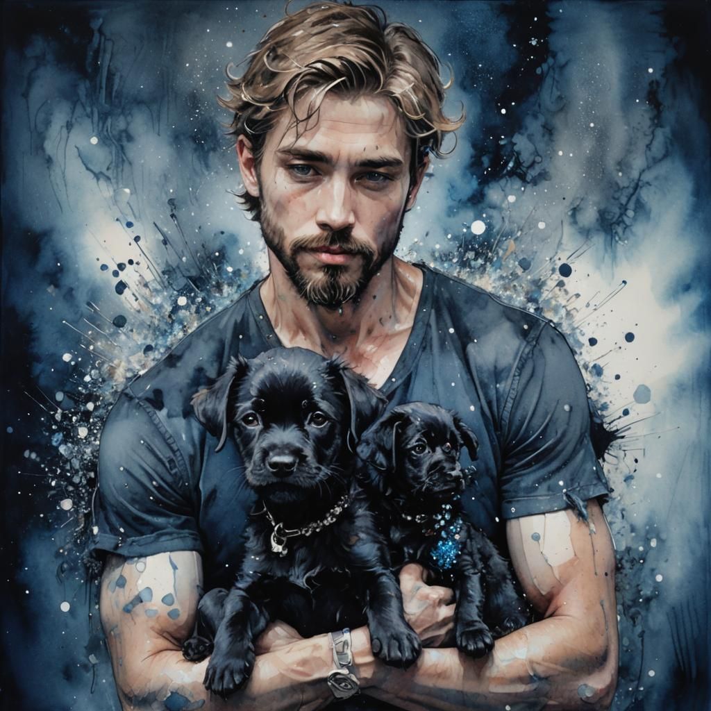 Man and his. Dog