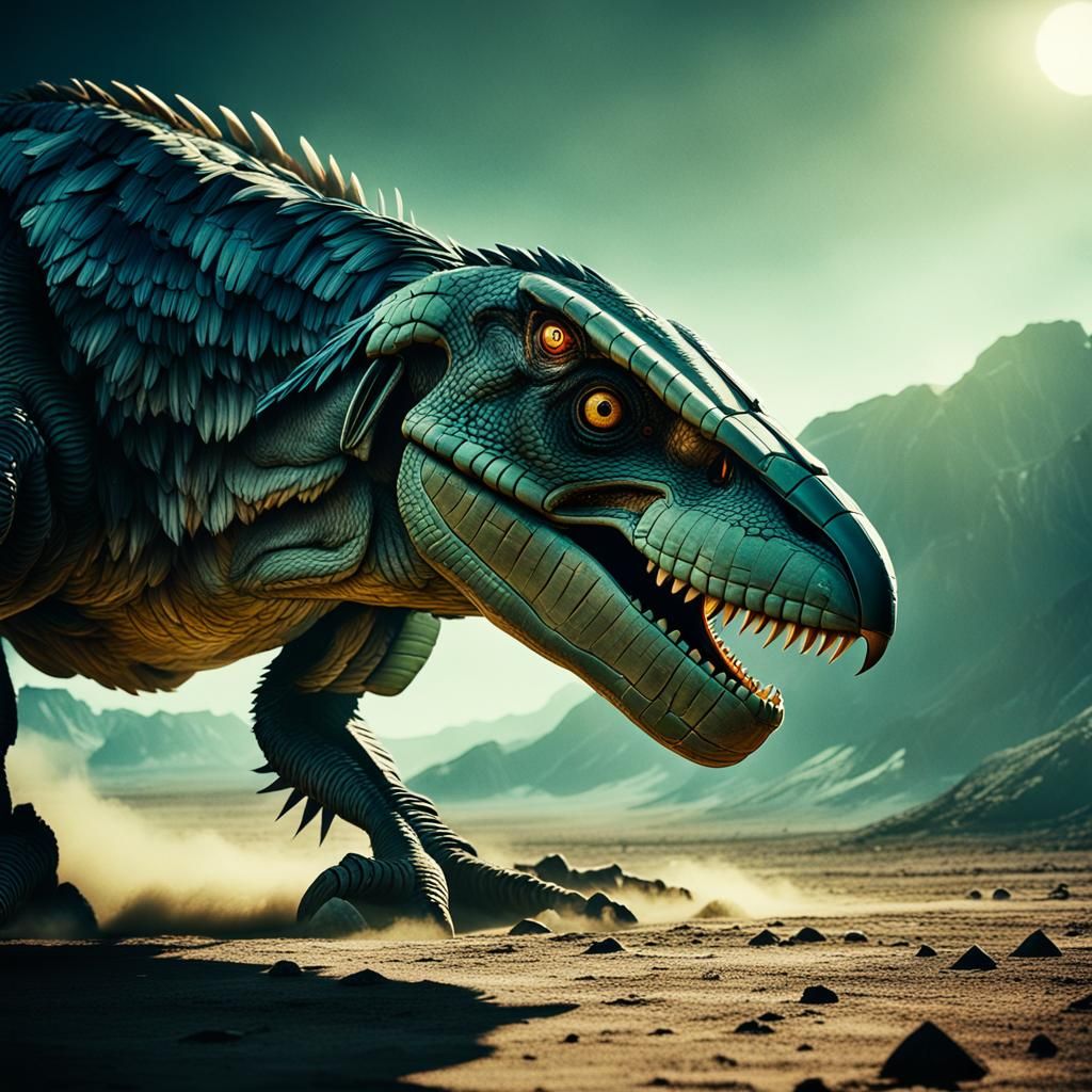 Surreal Thunderbird Emerges from Stormy Skies in Cinematic 3...