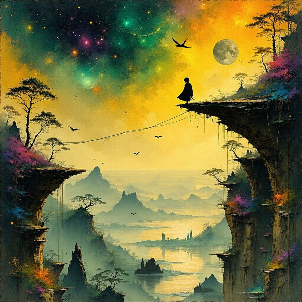 Adventurer Leaps Across Canyon to Ancient Ruins