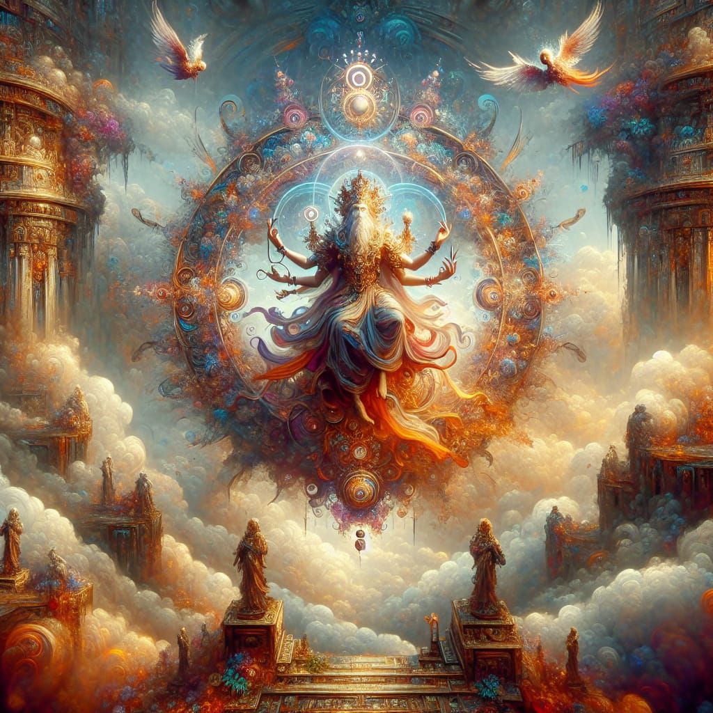 Divine Realms of Fantastical Wonder