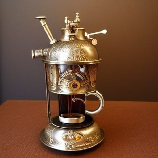 Steampunk Coffee Connoisseur's Marvel of the Prairies