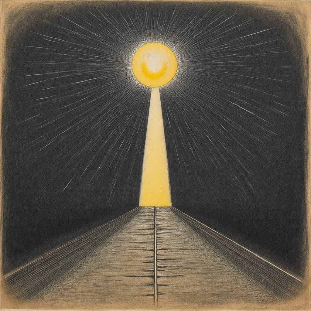 Apocalyptic Landscape in Dark Cyberpunk Style