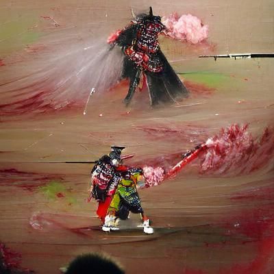 Cyberpunk Samurai Battles Undead in a Gory Display