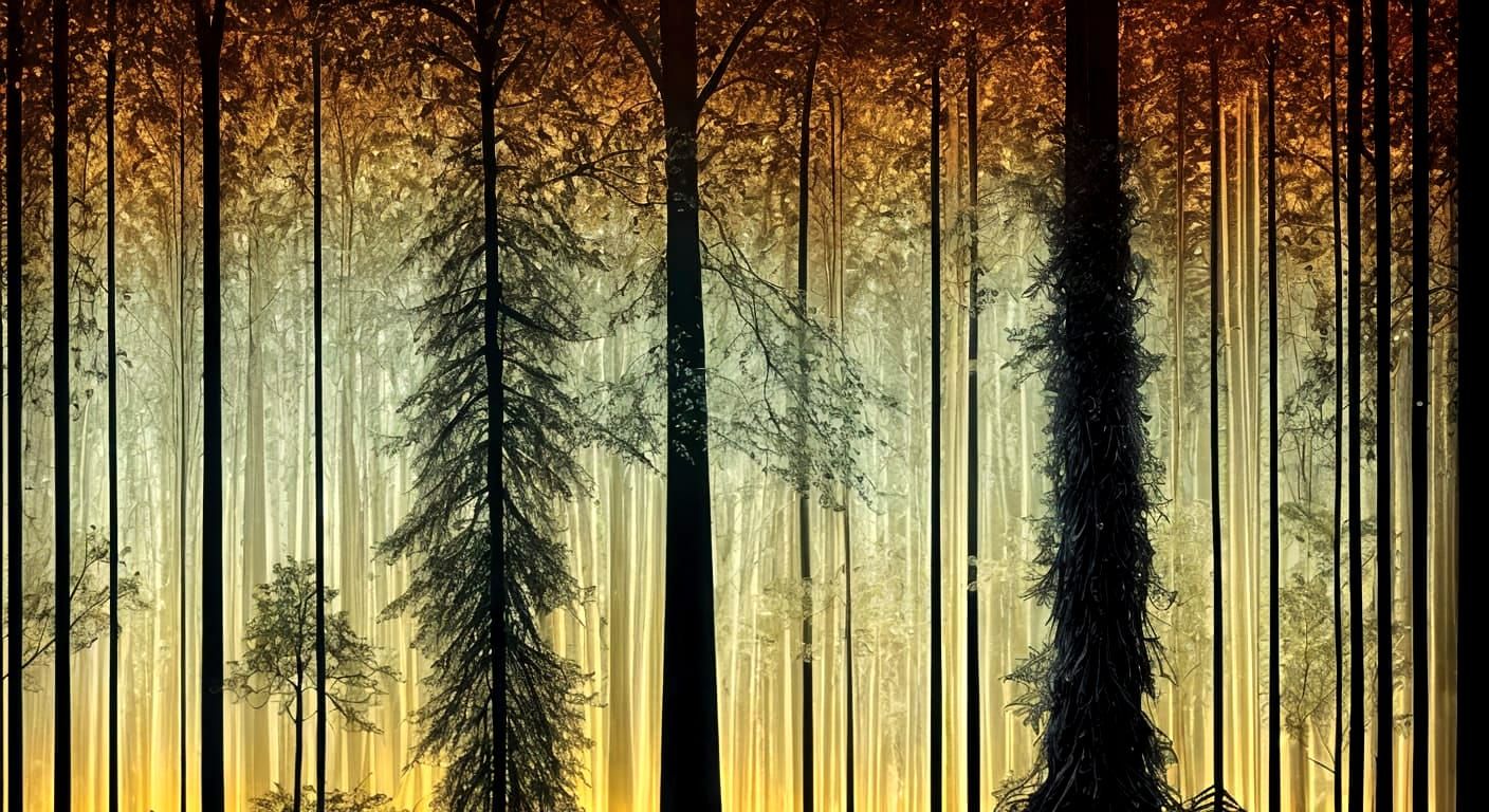 Queen in Obsidian Glass Armor Dress in Enchanted Forest