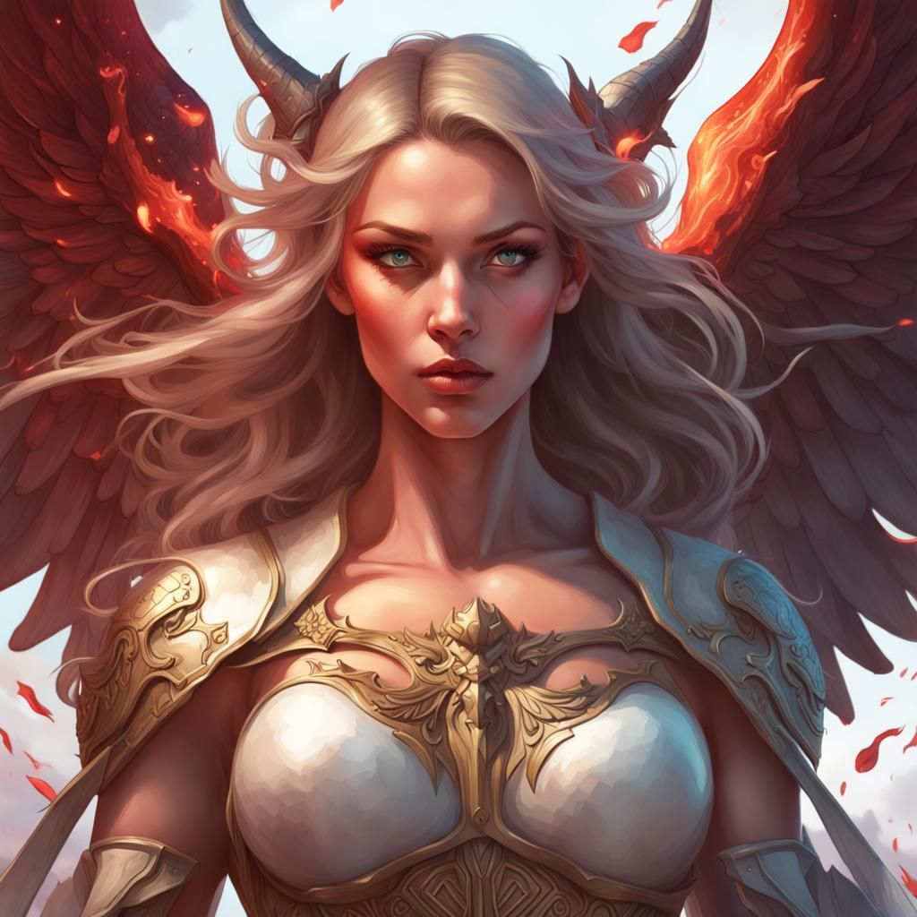 Ethereal Warrior Engages in Cosmic Strife