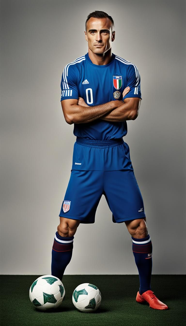 Italian Soccer Legend Fabio Cannavaro in Professional Portra...