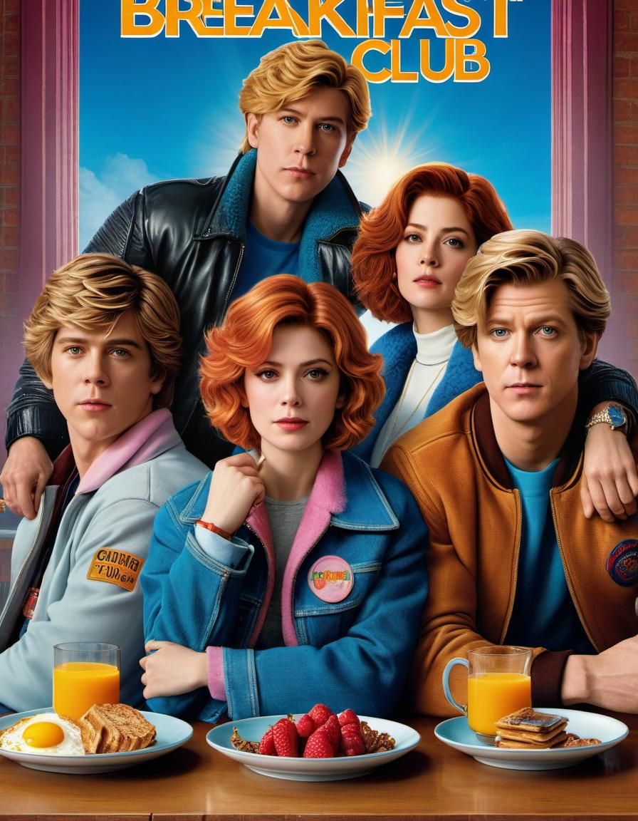 The Breakfast Club in Cinematic Photorealistic Style