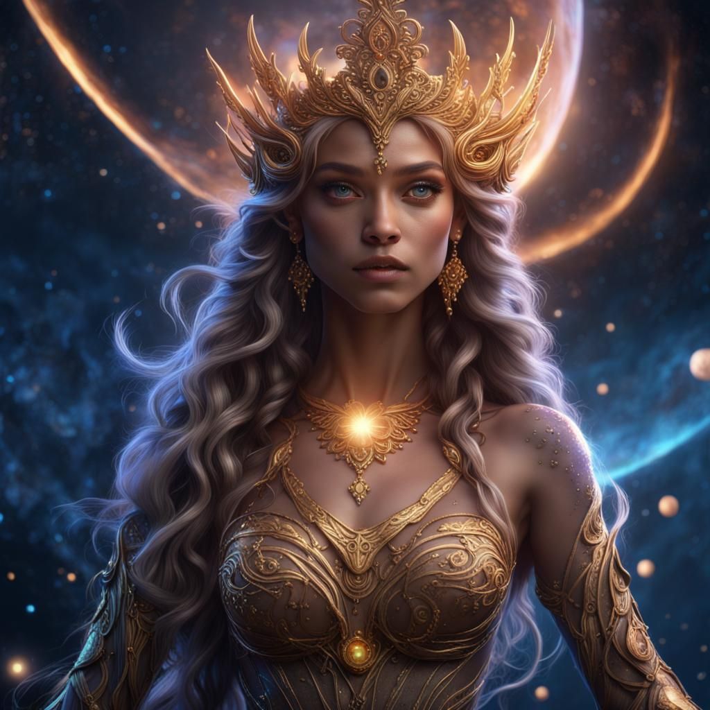 Jupiter Goddess of Starlight in Ethereal Splendor